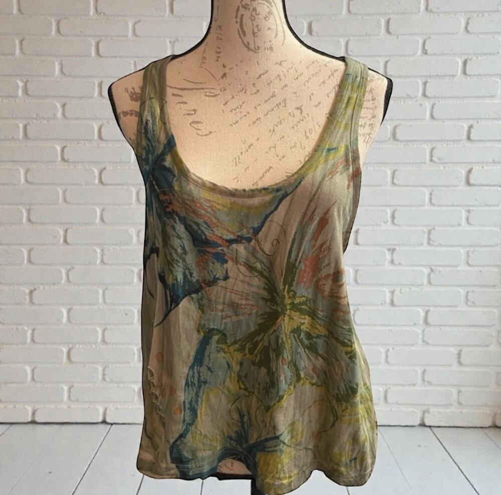 Buffalo David Bitton Butterfly Tank Size M NWT